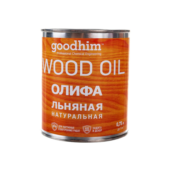 Льняная натуральная олифа Goodhim 0,75 л 71079