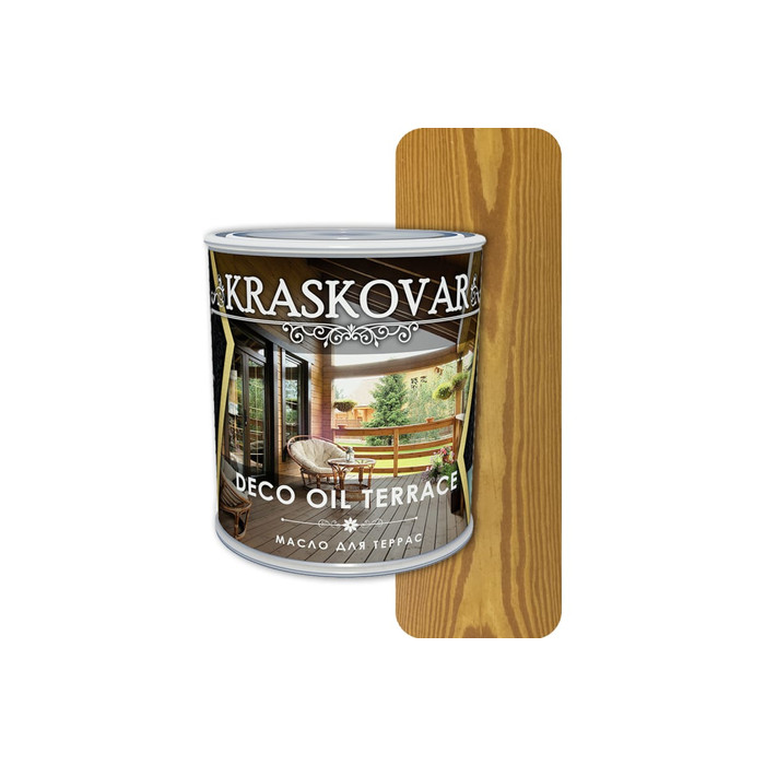 Масло для террас Kraskovar Deco Oil Terrace Тик 0,75 л 1125