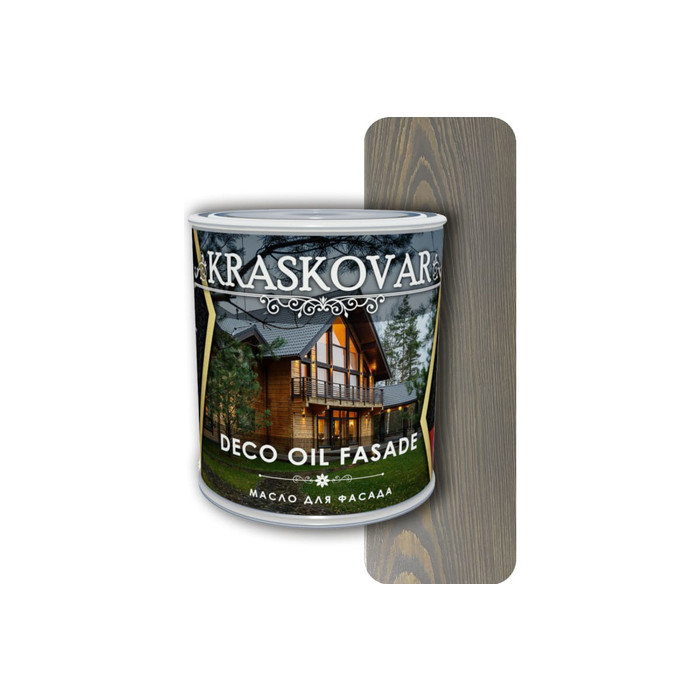 Масло для фасада Kraskovar Deco Oil Fasade Графит 0,75 л 1232