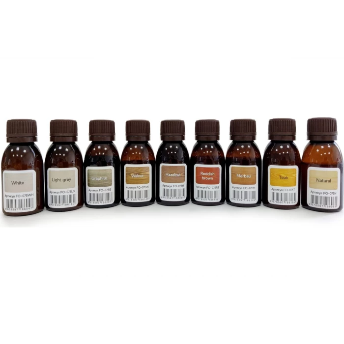 Масло для террас и фасадов Finka Exterior Wood Oil 25 мл, набор пробников 9 шт FO-DEMO