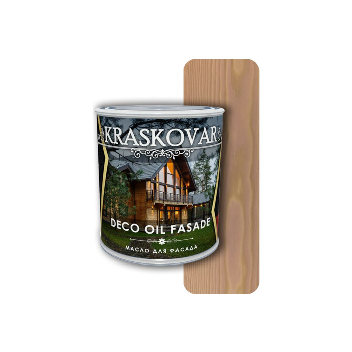 Масло для фасада Kraskovar Deco Oil Fasade имбирь, 0.75 л 1296