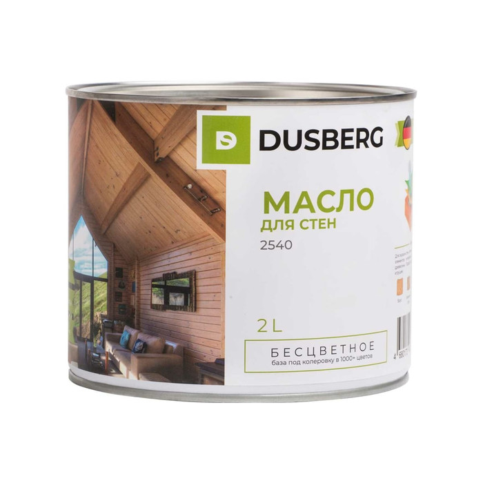 Масло для стен DUSBERG бесцветное, 2 л 2540200