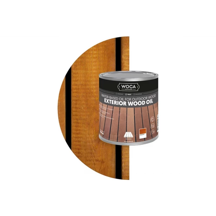 Масло WocaExterior Wood Oil для наружных работ, водная основа, Банкирай (Bankirai), 0.75 л; 617936