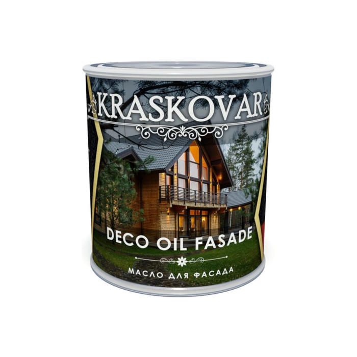 Масло для фасада Kraskovar Deco Oil Fasade бамбук, 0.75 л 1295 фото 2