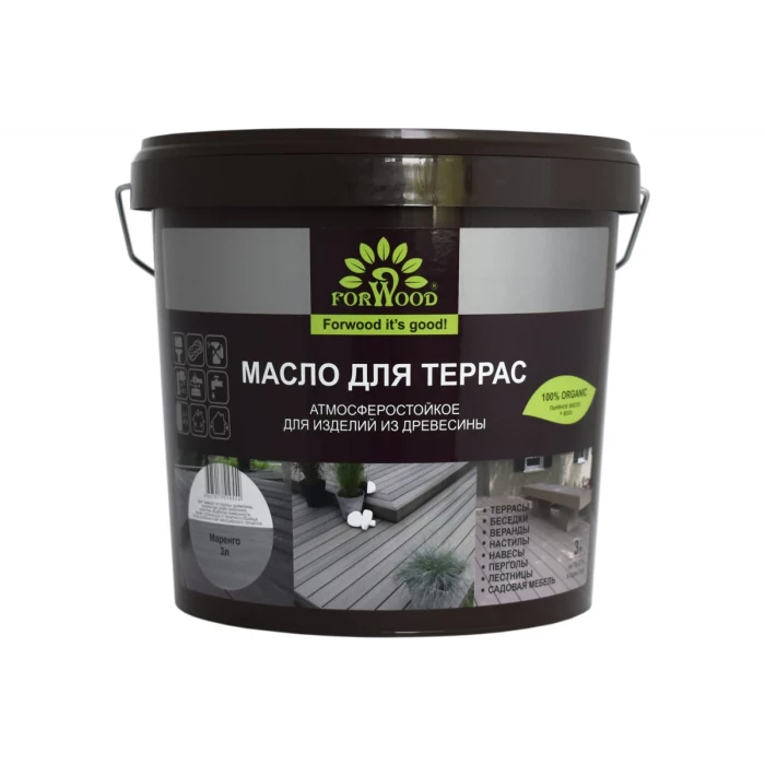 Масло для террас Forwood (маренго; 3 л) 4607017519554