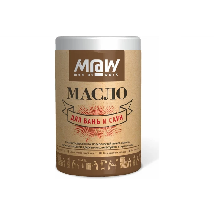 Масло для бань и саун Men at Work 1 л 77732