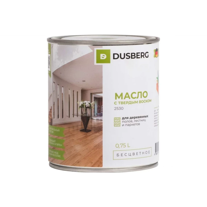 Масло с твердым воском DUSBERG бесцветное, 0.75 л 2530075