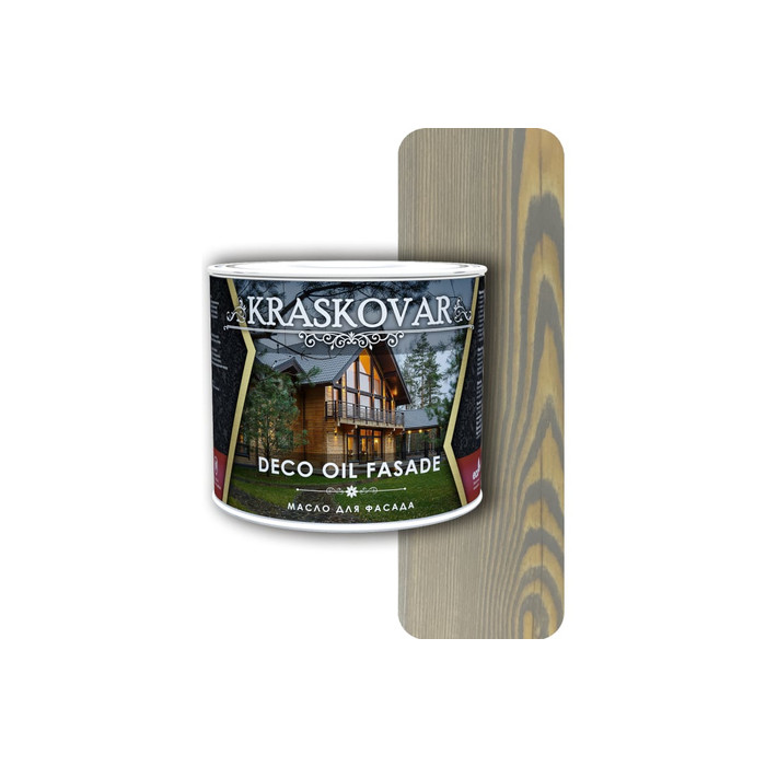 Масло для фасада Kraskovar Deco Oil Fasade туманный лес, 2.2 л 1301
