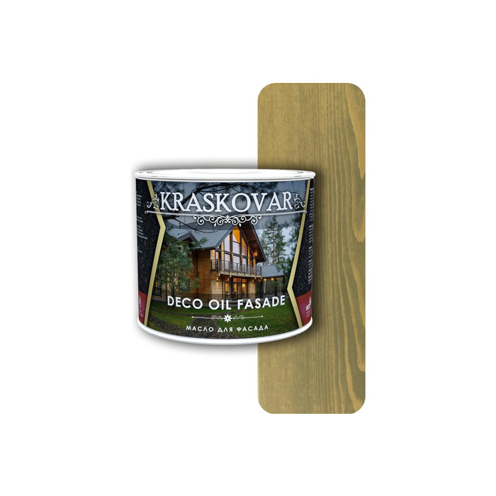 Масло для фасада Kraskovar Deco Oil Fasade бамбук, 2.2 л 1303