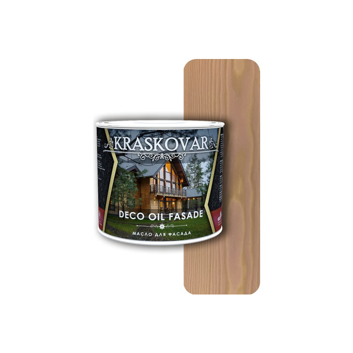 Масло для фасада Kraskovar Deco Oil Fasade имбирь, 2.2 л 1304