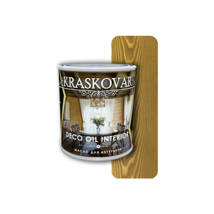 Масло для интерьера Kraskovar Deco Oil Interior дуб 0,75л 1093