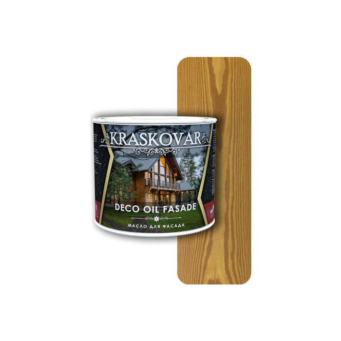 Масло для фасада Kraskovar Deco Oil Fasade Тик 2,2 л 1149