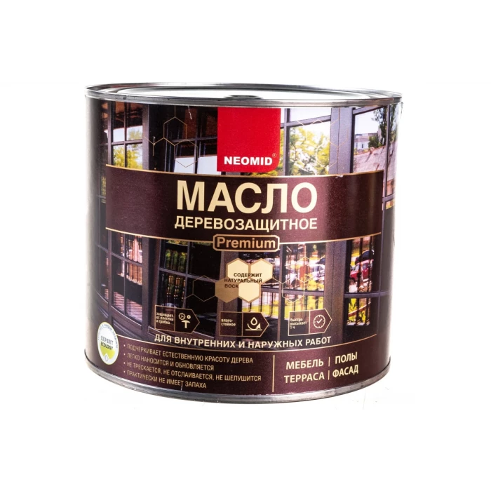 Деревозащитное масло Neomid Premium 2 л, палисандр Н-маслоPrem-2/палис