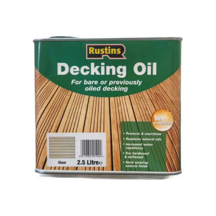 Террасное масло Rustins Decking Oil бесцветный, 2.5 л 00596