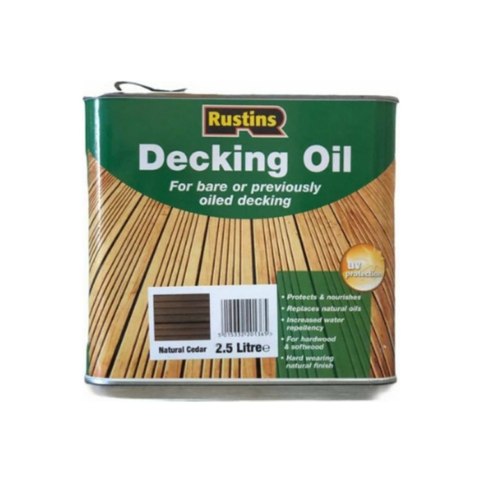 Террасное масло Rustins Decking Oil Кедр 2,5 л 00590