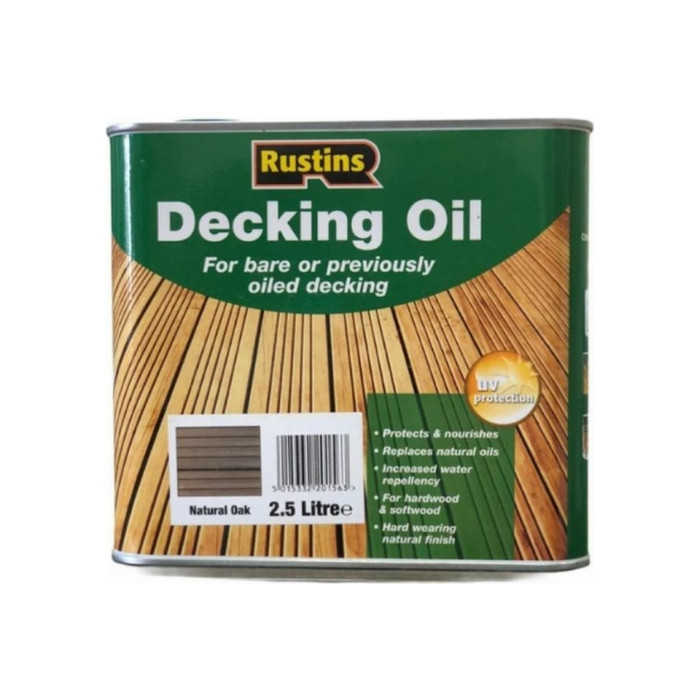 Террасное масло Rustins Decking Oil Дуб 2,5 л 00592