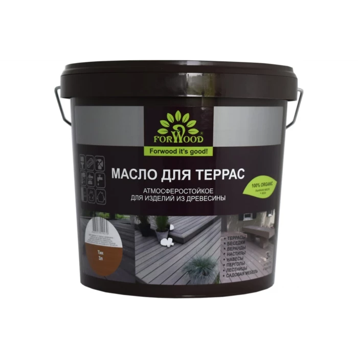 Масло для террас Forwood (тик; 3 л) 4607017519479
