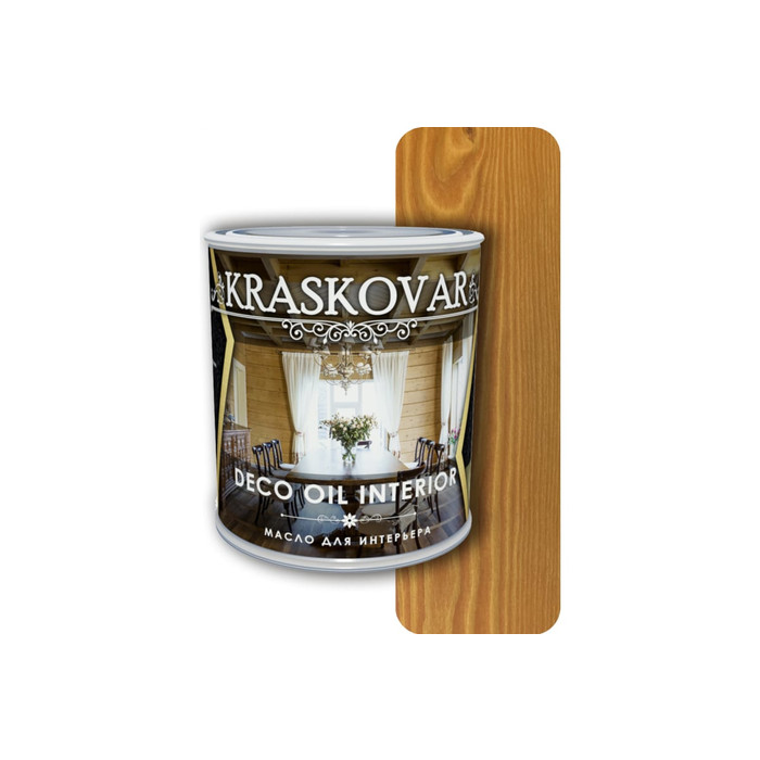 Масло для интерьера Kraskovar Deco Oil Interior осенний клен, 0.75 л 1260