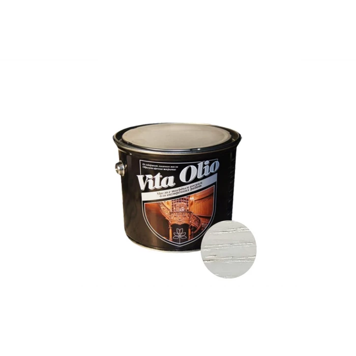 Масло для внутренних работ с твердым воском Живая Краска VITA OLIO шелк.-мат. серебристо-серый 10 л 255990