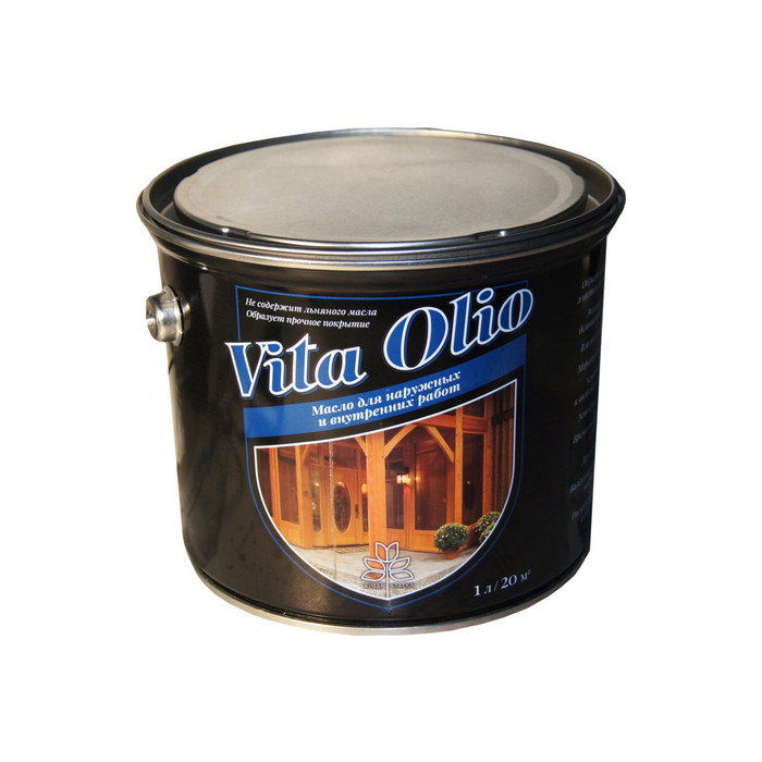 Масло Живая Краска Vita Olio для наружных и внутренних работ шелковисто-матовое беленый дуб 5 л 253415