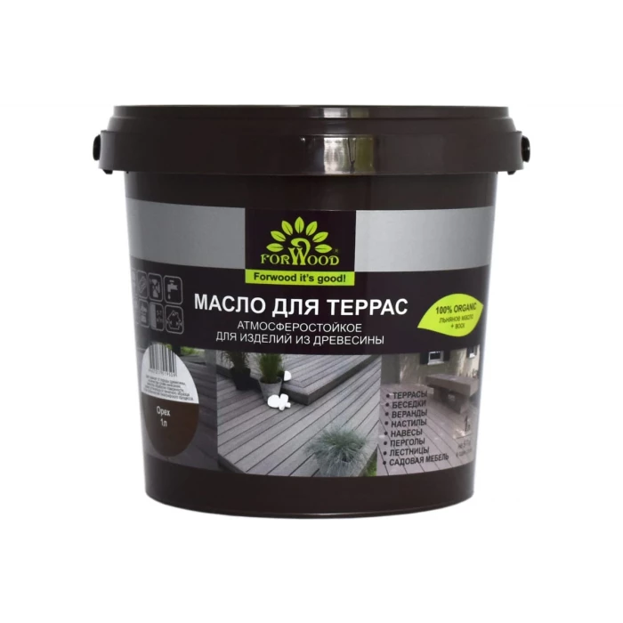 Масло для террас Forwood (орех; 1 л) 4607017519509