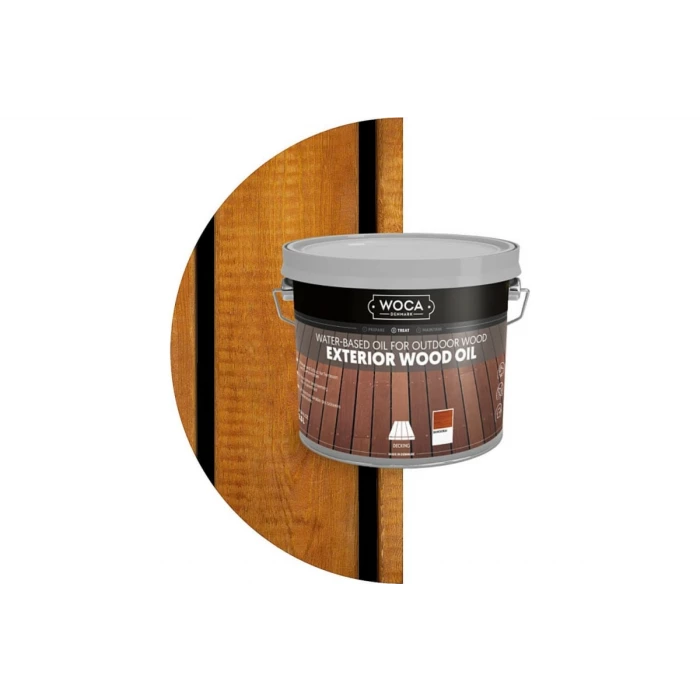 Масло Woca Exterior Wood Oil для наружных работ, водная основа, Банкирай (Bankirai), 2.5 л 617956