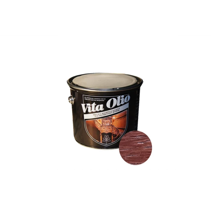 Масло для внутренних работ с твердым воском Живая Краска VITA OLIO шелк.-мат. махагон 10 л 256027