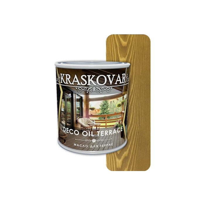 Масло для террас Kraskovar Deco Oil Terrace Дуб 0,75 л 1130