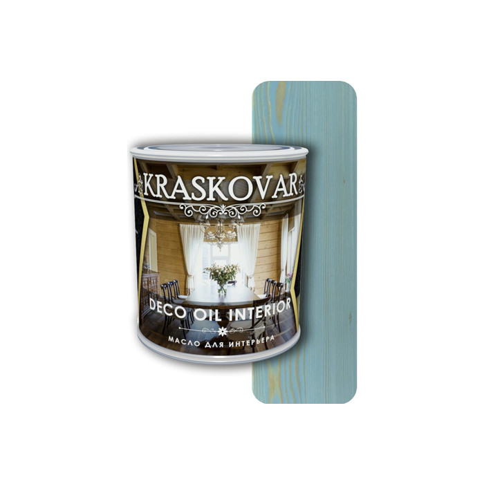 Масло для интерьера Kraskovar Deco Oil Interior волна, 0.75 л 1267