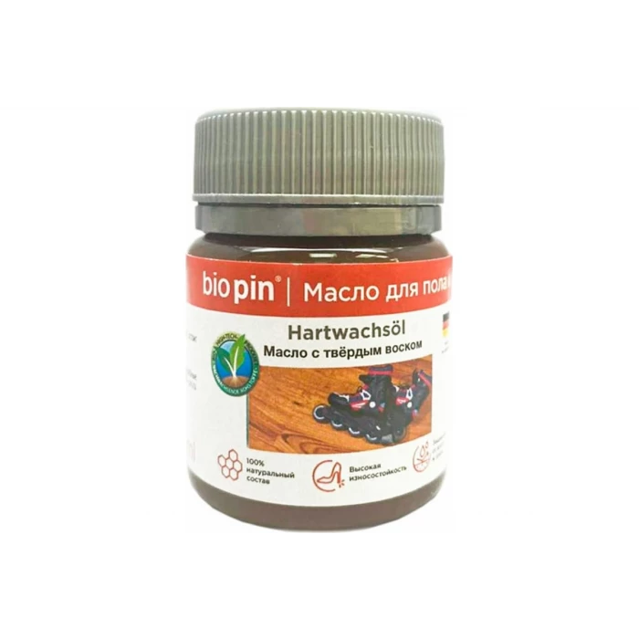 Масло для пола с твердым воском BIO PIN 1910 Hartwachsol бесцветное 45 мл 19106