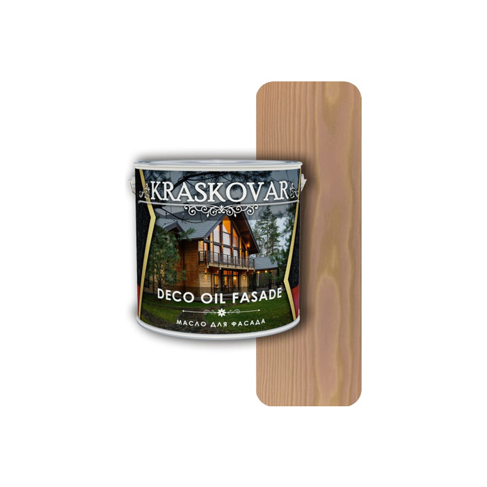 Масло для фасада Kraskovar Deco Oil Fasade имбирь, 5 л 1312