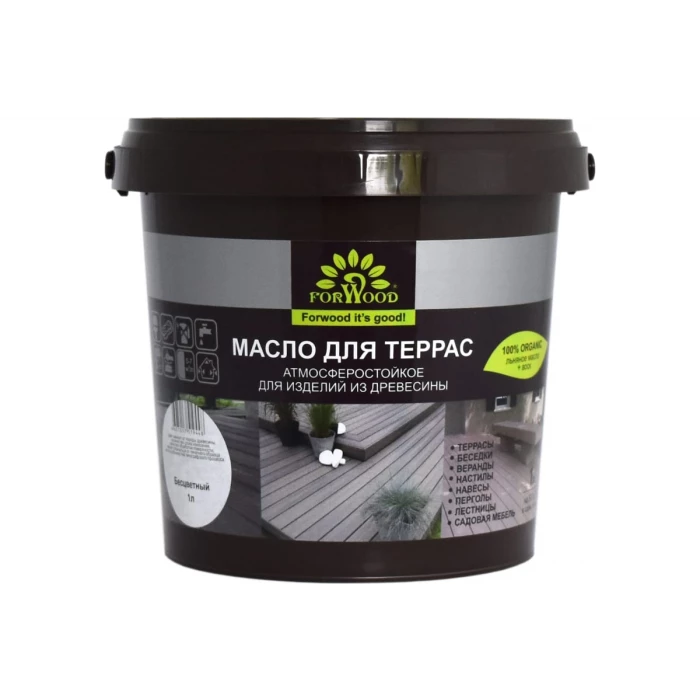 Масло для террас Forwood (бесцветный; 1 л) 4607017519448