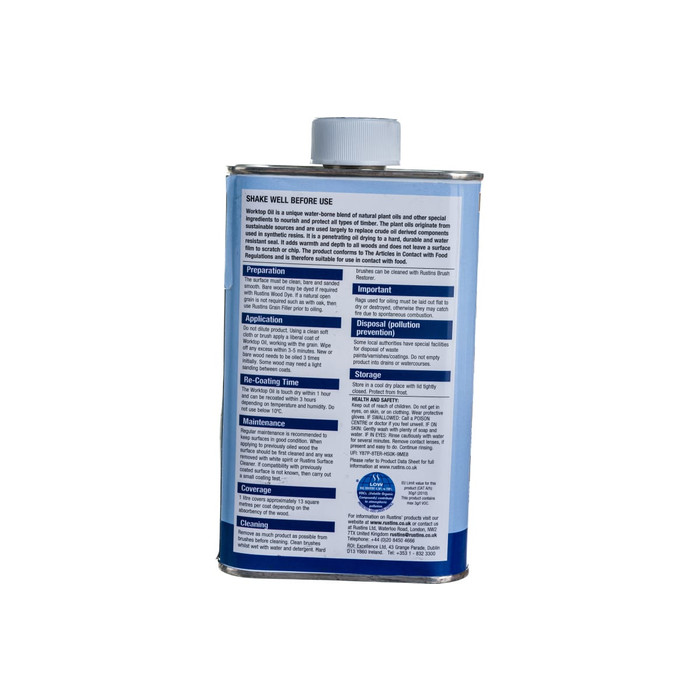 Масло для столешниц Rustins Worktop Oil 500 мл 00598 фото 10