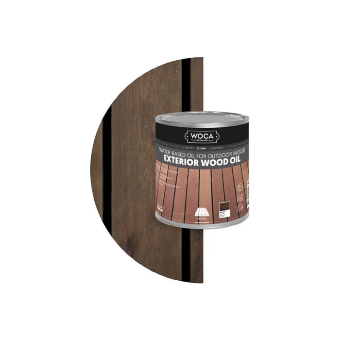Масло Woca Exterior Wood Oil для наружных работ, водная основа, Грецкий орех (Walnut), 0.75 л 617942