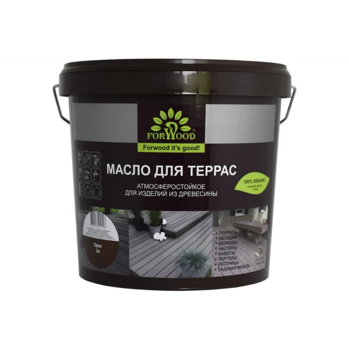 Масло для террас Forwood (орех; 3 л) 4607017519516