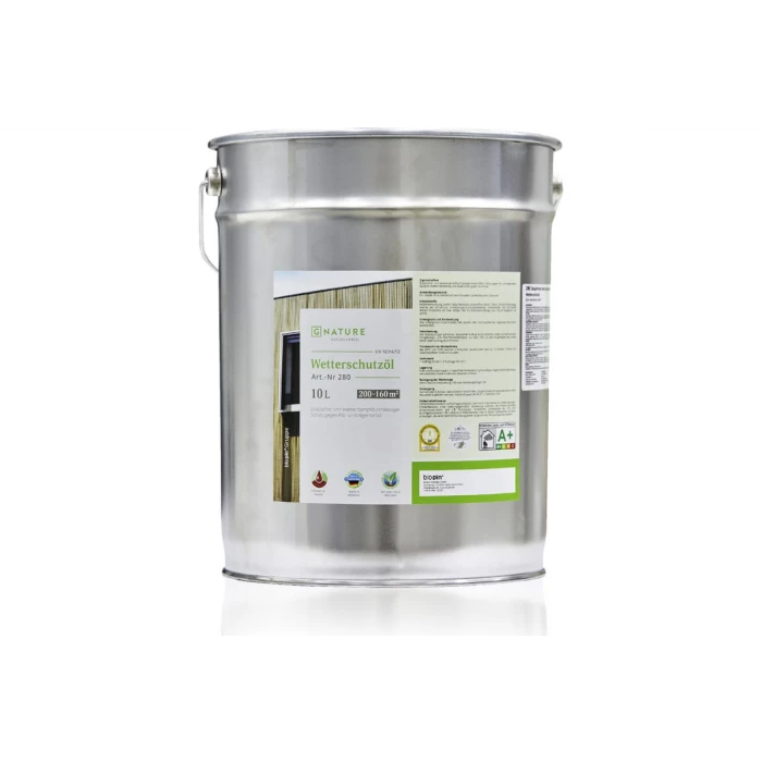 Защитное масло для внешних работ Gnature 280 Wetterschutzol, цвет GN 2042 10 л 2801000CGN2042