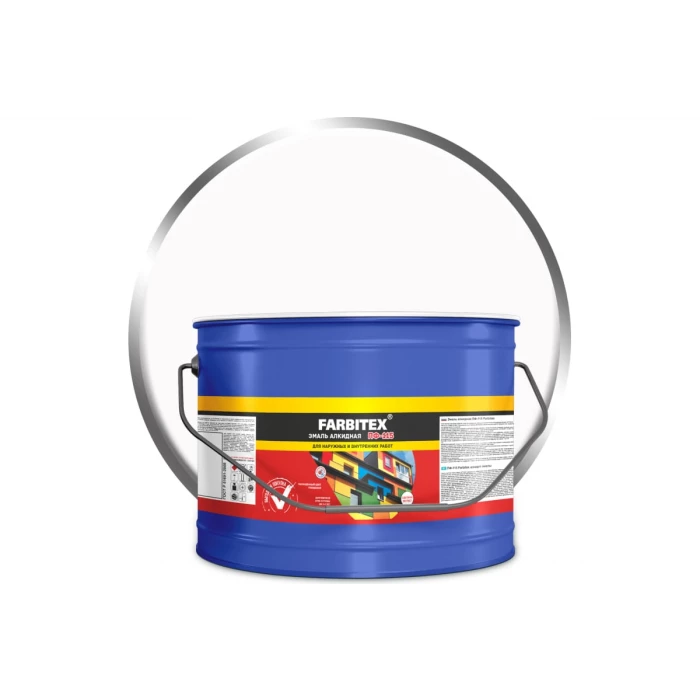 Алкидная эмаль FARBITEX ПФ-115 (матовая; белый; 10 кг) 4300005147