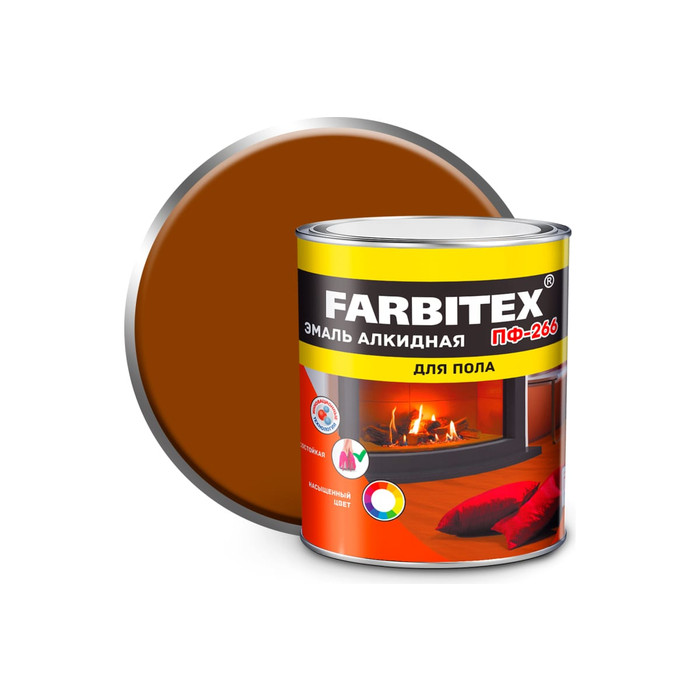 Алкидная эмаль FARBITEX ПФ-266 (золотистый; 2.7 кг) 4300001621