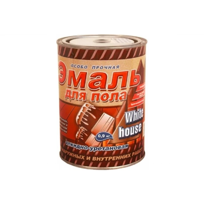 Алкидно-уретановая эмаль для пола White House (золотисто-коричневая; 2.7 кг) 15319