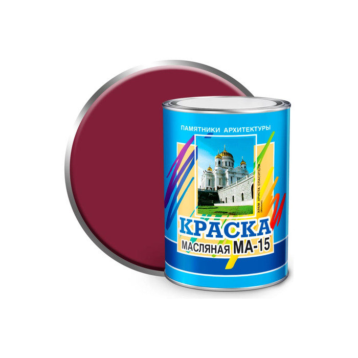 Масляная краска ABC FARBEN МА-15 (вишневый; 0.9 кг) 4300000304