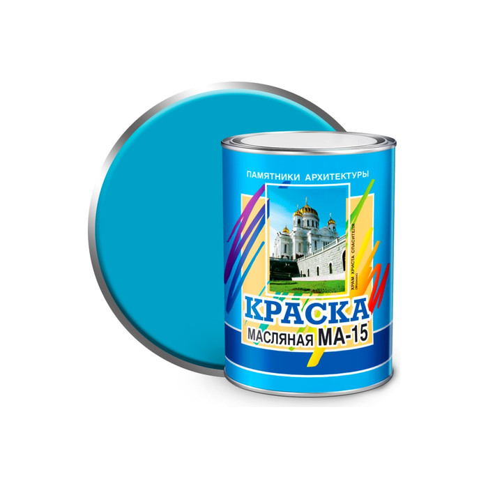 Масляная краска ABC FARBEN МА-15 (голубой; 0.9 кг) 4300000310