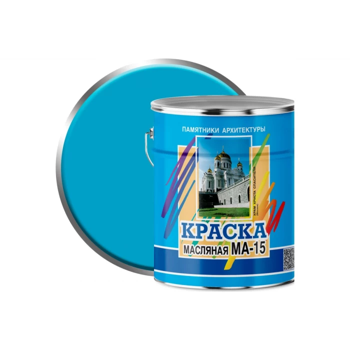 Масляная краска ABC FARBEN МА-15 (голубой; 6 кг) 4300002465