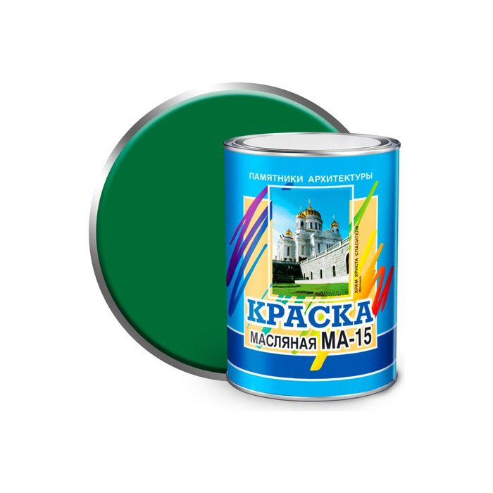 Масляная краска ABC FARBEN МА-15 (зеленый; 0.9 кг) 4300000328