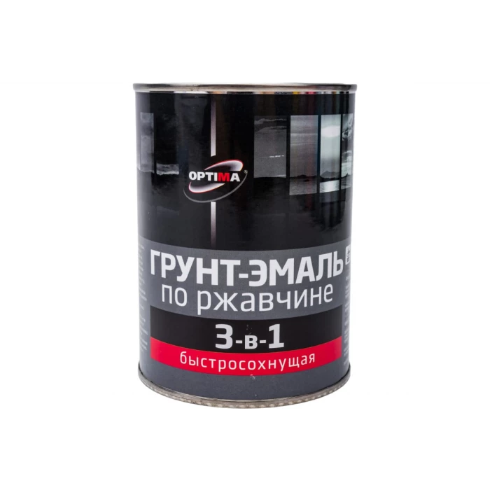 Быстросохнущая грунт-эмаль OPTIMA 3 в 1 0,8кг желтая 11600051