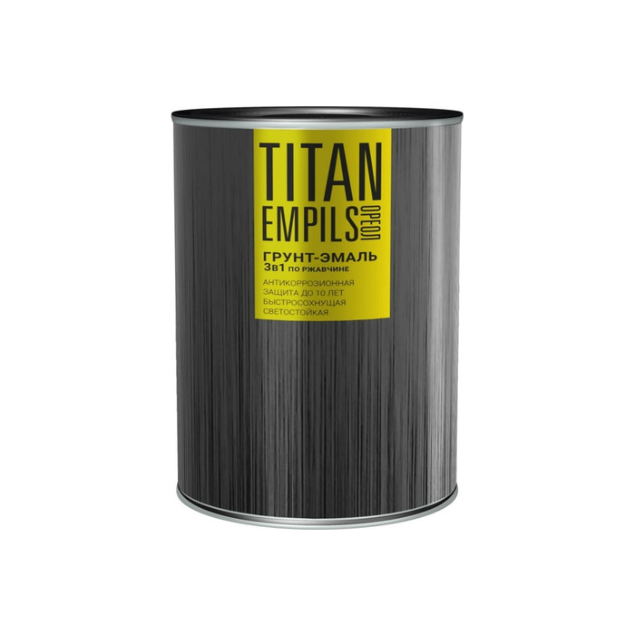 Грунт-эмаль по ржавчине Empils Titan Ореол (жёлтый RAL 1021; 0.9 кг) 70965