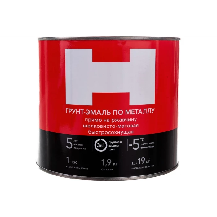 Грунт-эмаль по ржавчине Hammerton 3 в 1 красный 1.9 кг 6 205555