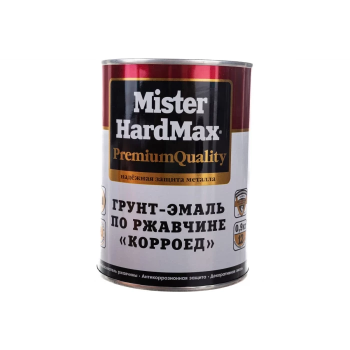 Грунт-эмаль по ржавчине HardMax Корроед RAL 7035 светло-серый, банка 0.9 кг, 1 шт. 4690417071593