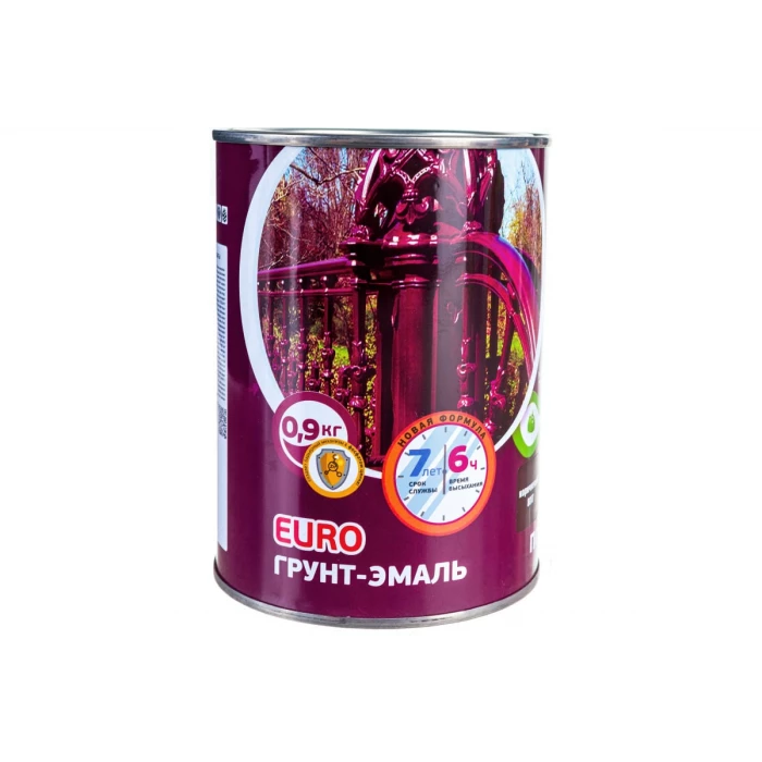 Грунт-эмаль по ржавчине OLECOLOR коричневый 8017, 0.9 кг 4300007443