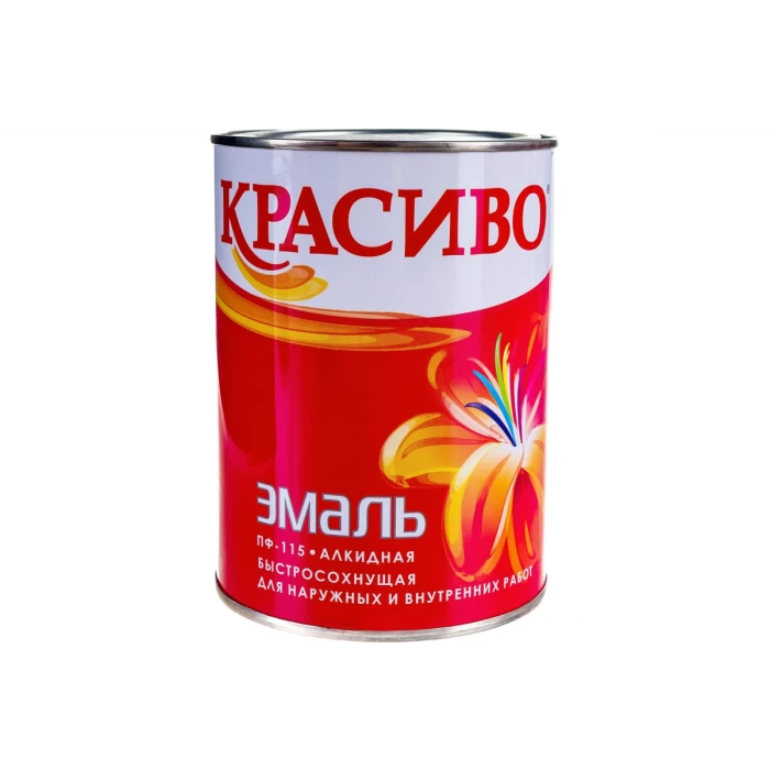 Эмаль Красиво ПФ-115 коричневая, банка 0,8 кг 4690417019342