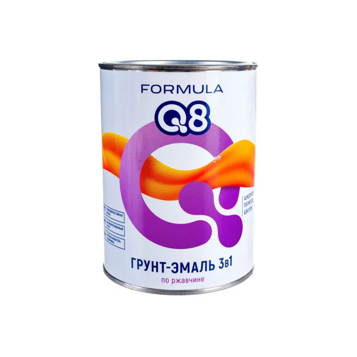 Грунт-эмаль по ржавчине ПРЕСТИЖ FORMULA Q8 белый, 0.9 кг 52020